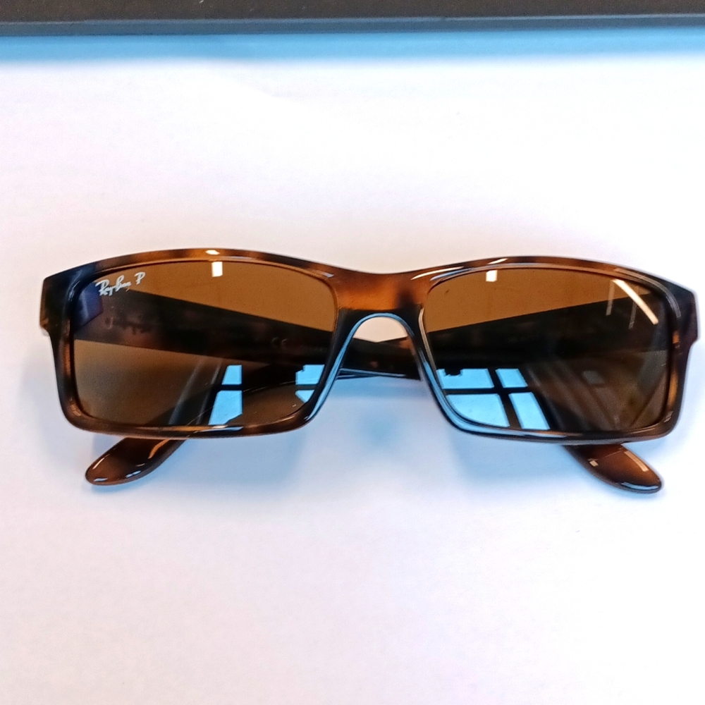 Ray-Ban RB4151 Square Tortoise Havana Brown Polarized Sunglasses New & Rare 710